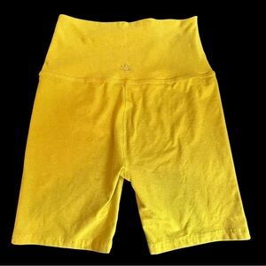 Beyond Yoga Yellow Soft Bike Shorts